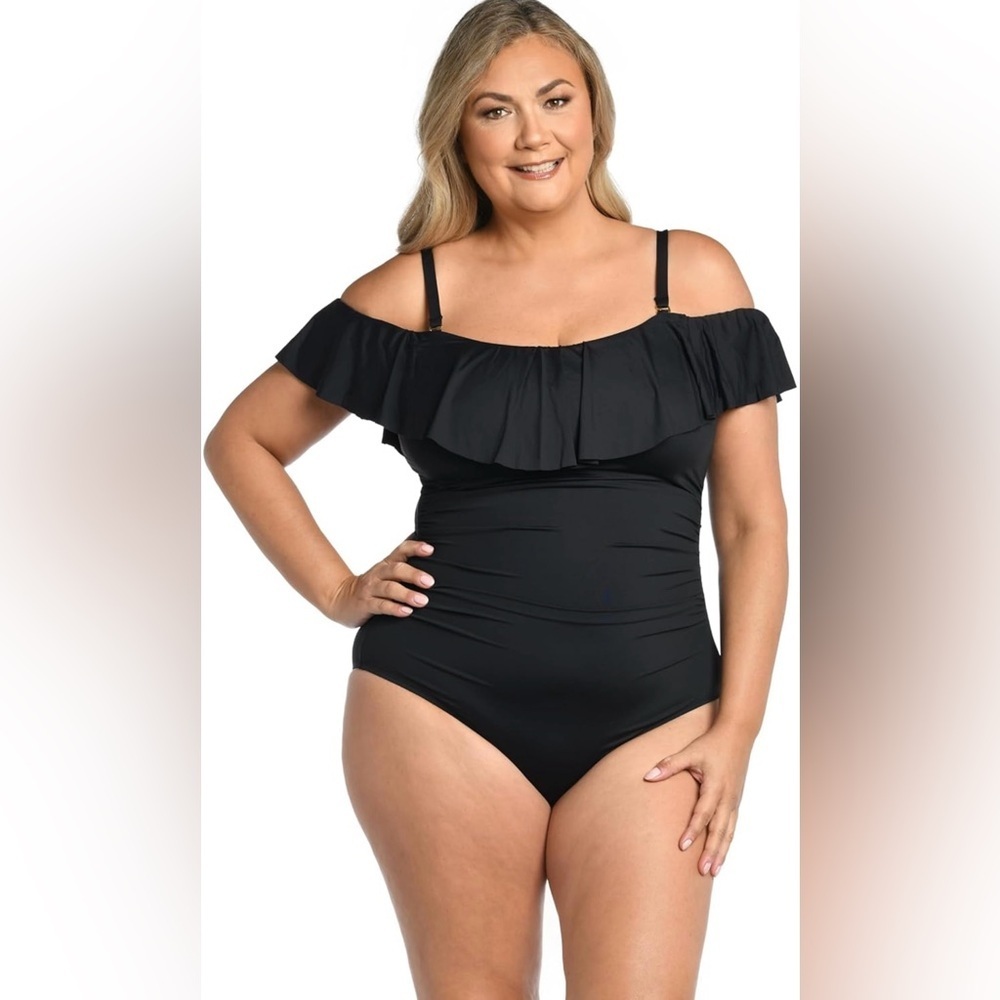 NWT La Blanca Womens Island Goddess One Piece Swimsuit Size 8